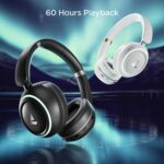 boAt Rockerz 480, RGB LEDs,6 Light Modes, 40mm Drivers,Beast Mode, 60H Battery, ENx Tech, Stream Ad Free Music via App Support, Bluetooth Headphones, Wireless Over Ear Headphone with Mic (White Sabre) - Image 6