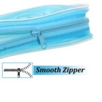 Transparent Pen, Pencil Pouch for College, School and Office I Makeup Bag I Multipurpose Stationery and Travel Bag (Neon) - Image 5