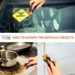 NEXT GEEK Glue Remover Cleaning Scraper Tool Double Edged Multipurpose Removing Paint, Labels, Sticker, 15 Piece Plastic Blades And 15 Piece Metal Blades - Image 4
