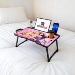 Study Table Bed Table Premium Laptop Table/Foldable and Portable Wooden/Writing Desk for Office/Home/School (Barbee) - Image 7