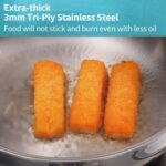 Hawkins Pro 18 cm Frying Pan, Triply Stainless Steel Fry Pan with Stainless Steel Handle, Silver (PSF18) - Image 3