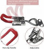 Heavy Duty Toggle Clamp Latch, Adjustable Quick Release Draw Latch with Lock Hole, 330lbs Holding Capacity for Tool Box, Cabinet, Door, Case, Lid, Woodworking Jig & IndustrialEquipment (4) - Image 9
