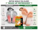 Kinoki Detox Foot Pads with Ginger & Salt Formula, Overnight Adhesive Foot Patches for Relaxation & Foot Care, Easy Application Wellness Pads with Adhesive Sheets, Pack of 10 Pads (2) - Image 7