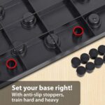 ODDISH Way to Fitness Tummy Trimmer & 9-in-1 Push-Up Board Combo | Full Body Home Workout Combo Kit for Men & Women | Abs, Chest, Arms, Core Strength Fitness Equipment | Portable Gym Set | Black - Image 5