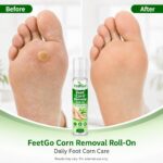 FeetGo Foot Corn Care Roll-On with Aloe Vera and Tea Tree, Moisturising Formula for Dry Rough Feet, 15ml - Image 9
