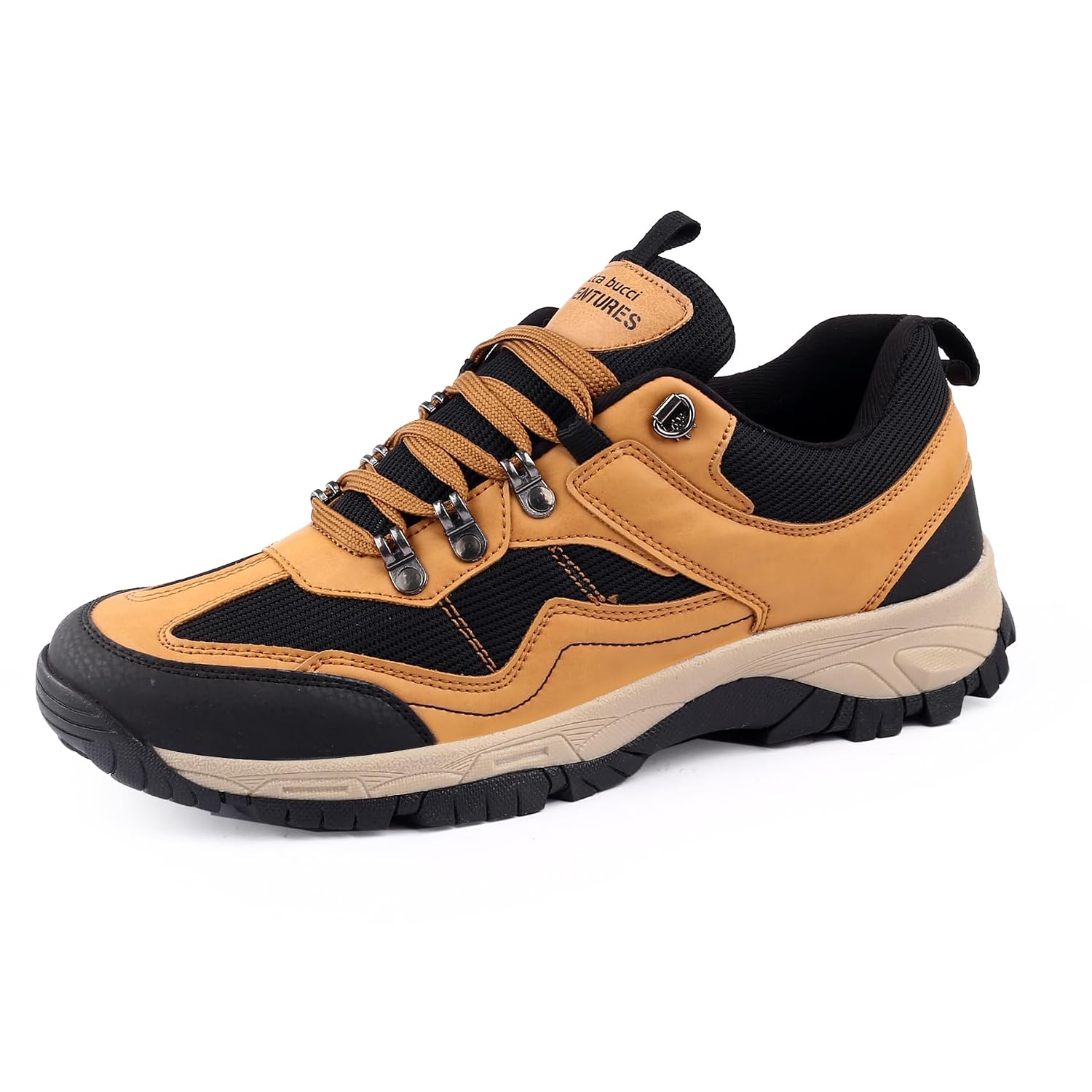 71TuHqKUsmL._SL1500_.jpg Bacca Bucci Men Lace Up Hiking Shoe - Image 1