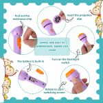 Graphene Bedtime Fun Kids Slide Projector Torch, Premium ABS Materials, Easy-to-Use Interchangeable Slides, Versatile Flashlight for Nighttime Safety, The Perfect Sleep Companion for Children - Image 2