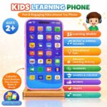 Kids Phone – Rechargeable Toy for Kids with 24 Learning Modes | Talking Dummy Mobile for Boys & Girls Age 2–12 | Educational Mobile Phone Toy with, Music & Games Flash Card Phone - Image 4