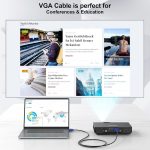 BLACK CROWN VGA to VGA Cable 3M (10 FT), 1080P Full HD High Resolution Male to Male Monitor Cord, Heavy Duty Video Lead for PC, Laptop, TV, Projector, Engineering Grade Display Screen - Image 7