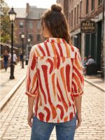 URBAN OX Women's Casual Shirt - Stylish Printed Long Top for Women & Girls | Elegant Shirt for Women | Breathable Summer Tops for Women - Image 4