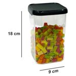 VOLTURI Air Tight Containers for Kitchen Storage (Pack of 6, 1200 ML), Kitchen Storage Box, Airtight Container Set, Fridge Storage Containers for Pulses, Cereals, Grains, Fruits, Vegetables - Image 2