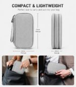 SaleOn 8.3x5 Inch Tech Pouch Organizer with 1 Year Warranty – Portable Storage Organizer for USB Cable, Charger, Earphone, Power Bank, Hard Disk & Digital Gadgets, Travel Mobile Bag for Men - Image 5