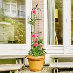 Supvox® Garden Plant Support Cages Stakes - 120CM Plastic Creeper Support Stands - Adjustable & Connectable - Round Moss Sticks for Plants Support - Indoor/Outdoor Suitable for Clematis & Climbers - Image 6