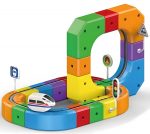 Cable World Electric Train Set, 3D Infinity Track with Flexible Tracks for Kids, Cube Trackss Train- DIY Railroad Block Toys, 51PCS Anti Gravity Race Tracksss with Car, STEM Educational Building Toy