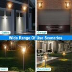 WIDEWINGS Plastic, Abs Solar Lights Outdoor with Motion Sensor with 3 Lighting Modes, Ground Mounting and Wall Mounting, Waterproof Outdoor Solar LED Light, Garden Light, Suitable for Garden (1 Pack) - Image 3