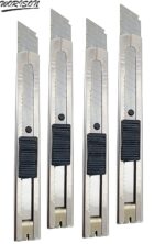 Worison Stainless Steel 18mm Cutter for Cutting Papers, Wallpapers, Cardboard, Vinyl, Tapes etc set of 4pc - Image 9