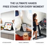 Foldable Silicone Aluminum Holder, Flexible Silicone Phone Stand with Anti-Slip Pad, Portable Rollable Multi-Angle Stand for Phone Tablet Laptop – Bendable & Foldable Home, Office, Travel (1, Black) - Image 7