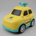 Press & Go Police Car Toy for Kids, Friction Powered Push and Go Mini Vehicle, Cartoon Police Car with Bump & Go Action, Educational Toy for Boys & Girls, Multicolor - Image 7