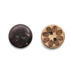 Coconut Shell Buttons 2 Hole Sewing Buttons for Fashion/Replacement/Decorative/Costume's/Jackets/Kurtis and Also Used DIY Art and Craft item (716-Coconut Shell leaf 24pcs) - Image 5