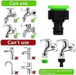 25FT Expandable Garden Hose, Flexible Water Hose with 8-Pattern Spray Nozzle, Expands 3X Length, Leakproof Garden Hose Pipe with 1/2" & 3/4" Connectors for Lawn, Garden, Yard & Car Wash (Green) - Image 7