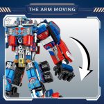Galaxy Hi-Tech 2 in 1 Transforming Robot Architect Brick Toys 533+ Pieces Building Block - Super Hero Theme Blocks and Bricks - Robot, car Educational Engineering Construction Learning Toy for Kids - Image 6