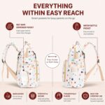 Diaper Mommy Bags For Mothers for Travel - Hospital Baby Maternity Bag for Delivery Women - New Born Baby Essentials - Water-Resistant & Insulated Bottle Holders - 23 L, 9 Pockets (PB21) - Image 5