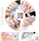 12 Color 3D Nail Art Pen Set DIY Nail Polish Drawing Pens Fine Tip Nail Graffiti Pens for Salon Home Use Quick Dry Waterproof Nail Design Tools - Image 9
