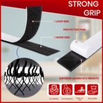 Bonzella Self Adhesive Hook and Loop Tapes, Mosquito Net Mounting Tape For Office use, Photo Frames, Multipurpose Double Sided Adhesive Hook & Loop Fastener Tape for Crafting & Wall Hanging (10M x 25mm) - Image 4