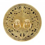HASTHIP® Traditional Antique Brass Door Pull Handle - 140mm Brass Knob Drawer Pull for Interior Doors Cabinet Furniture Hardware, Antique Finish