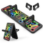 15 in 1 Push Up Board Foldable for Men & Women | Multi-Function Push Up Handles Board for Chest, Shoulder, Back & Triceps Workout | Portable Home Gym Exercise Equipment with Anti-Slip Handles
