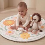 Haus & Kinder Baby Mats for Floor, Play Mat for Babies 0 to 12 Months, Baby Play Mat for 0 to 2 Years, Soft Crawling & Tummy Time Play Mat | Floral Garden - Image 9