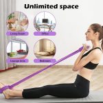 Meerali Creation Multifunction Tension Rope, 6-Tube Elastic Yoga Pedal Puller Resistance Band, Natural Latex Tension Rope Fitness Equipment, for Abdomen/Waist/Arm/Leg Stretching Slimming - Image 3