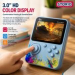 Storio G5 Handheld Game Console for Kids | Retro Gaming Device with 3.0 Inch HD Screen | 500 Built-in Classic Games | AV Output | Portable Video Game Player for Boys & Girls | Multicolour - Image 4
