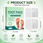 Foot patch Herbal And Gentle Ingredient Detox Foot Pads, Natural Ingredients for Sleep Aid, Pain Relief, Toxin Removal with Bamboo Vinegar and Acupoint Micro-Massage Technology Pack of (30) - Image 6