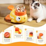 Dog Interactive Treat Dispenser Toy, 2-in-1 Duck Shaped Slow Feeder, Dog Food Treat Feeding Dispenser, Mentally Stimulating Toys for Small & Medium Dogs Cats Pets, Reduces Bloating Anti-Gulping - Image 2