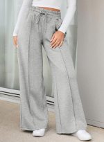 Q - RIOUS Women's Wide Leg Drawstring Relaxed Fit Trouser - Image 2