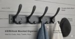 JAGGER JAG334 Wall Mounted Stainless Steel Wall Hooks for Hanging Cloth/Towel Hangers/Door Hangers/Hook Rail/Bthroom Hanger (Black [ Duck ] [ 1 PCS ], 8 PIN Hook) - Image 2