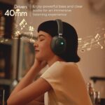 Zebronics Duke (2026 Upgrade) Wireless Headphone, BT v5.3, Upto 60 hrs Playback, 40mm Drivers, Deep Bass, ENC, Gaming Mode, Dual Pairing, LED Lights, Media/Volume Control, Call Function (Black) - Image 2