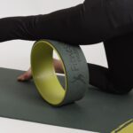 Fitness Mantra® Yoga Wheel For Men & Women| Backbends, Stretching, Exercise| Exercise Roller| Yoga Equipment| Army + Lemon| - Image 2