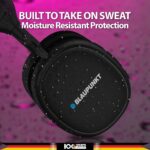 Blaupunkt BH31 AudioX Bluetooth Wireless Over Ear Headphones I 40MM Drivers I HD Sound I Soft PU Headband I Media & Volume Control with Built in Mic I TurboVolt Fast Charging I AUX Port (Black) - Image 7