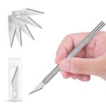 GLUN® Detail Pen Knife With 5 Sharp Blades For DIY, Art & Craft Work (1 Detail Knife + 5 Blades)