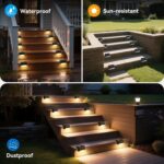BRITSPEAR Solar Light Outdoor Garden Waterproof Stair Deck Pool Patio Fence Gate Yard Floor Step Railing Balcony Sunlight for Home (4, Standard) - Image 7