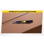 STANLEY STHT10323-800 18 mm Plastic Slide Lock Snap-Off Knife for Home & Professional Use, Carbon Steel Blades with 15 Cut-Off Points for Precision, YELLOW & BLACK - Image 4