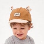 Toddler Baby Baseball Cap - Cute 3D Bear Ears Sun Hat for Boys & Girls - Soft Cotton Adjustable Infant Summer Cap (Size 3 Month to 2 Year) - Image 2