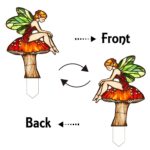Garden Decoration Items Outdoor, Fairy Mushroom Plug Planter Decor for Balcony Garden Enhancement, Plant Decoration Accessories for Home Display, Measuring 5.9cm by 10cm - Image 6