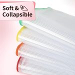 Umriox 12PCS Plastic Mesh Zipper Pouch, Zipper Bags, Letter Size/A4 Size Waterproof Document Pouch, for School Office Supplies and Travel Cosmetics Travel Accessories - Image 4