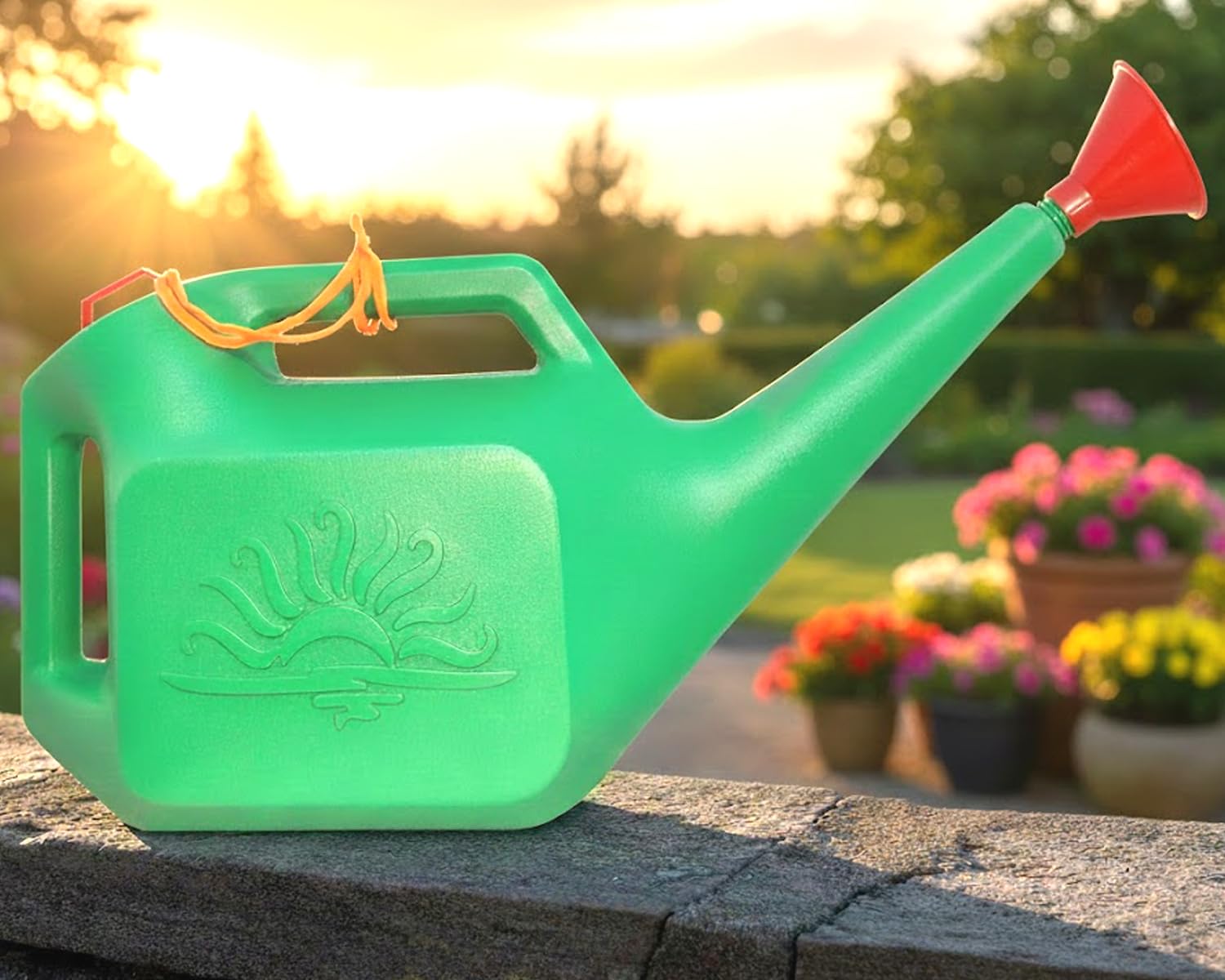71Y46uS4qtL._SL1500_.jpg BENAVJI Watering Can Plastic Green Water Can with Sprayer for Plants Garden Indoor Outdoor Watering Shower Can Sprinkler for Plants Watering Hand Bottles for Garden Water Spray Can (Green, 5 Liter) - Image 1
