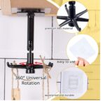Self Adhesive Kitchen Utensil Hanger & Wall Organizer – Drill Free 6-Hook Rack for Spoons, Keys & Towels – Heavy Duty Multi-Purpose Holder for Home, Kitchen & Bathroom (1, Round Rotate) - Image 9