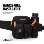 Boldfit Waist Bag for Man Multipurpose Waist Bag for Woman, Travel Fanny Pack with Adjustable Strap, Multiple Compartments, Crossbody Tactical Durable Design for Hiking, Cycling, Gym & Daily Use - Image 6