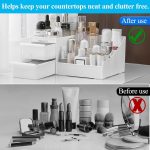 Desk Organizer Storage Box with Drawer | Multi-Compartment, For Office, Study & Makeup Storage, Stationery Holder, Cosmetic Organizer, Desktop Storage Rack - Image 3